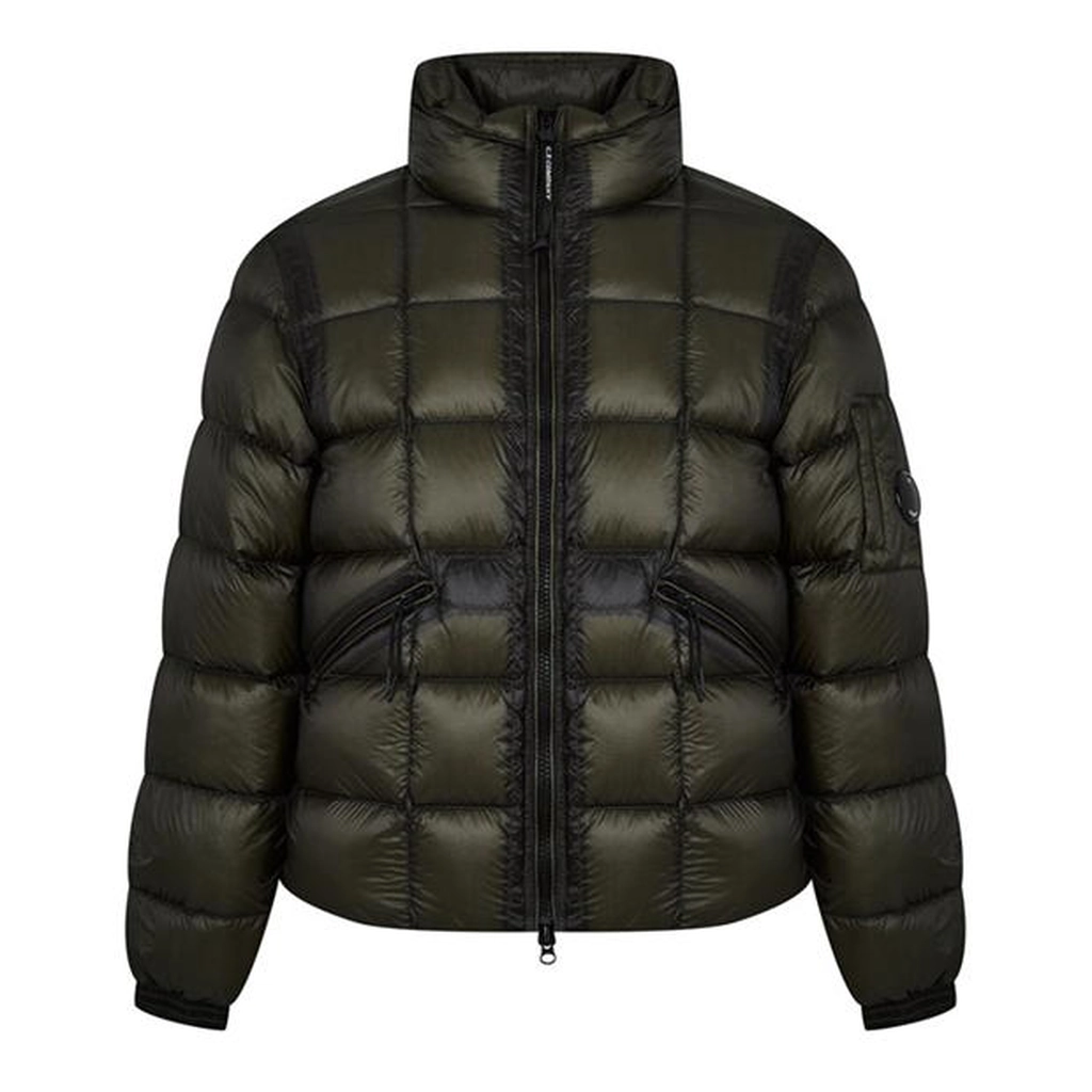 CP Company D.D. Shell Concealed Hood Down Jacket - Green